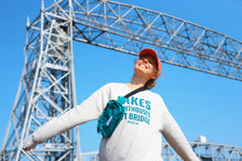 Load image into Gallery viewer, Lakes, Lighthouses, Lift Bridge Crewneck