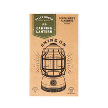 Load image into Gallery viewer, Camping Lantern - Olive Green