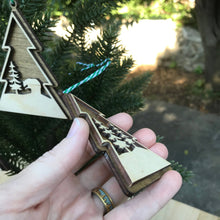 Load image into Gallery viewer, Wooden Christmas Deer Ornament