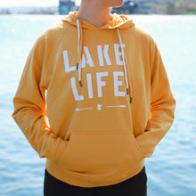 Load image into Gallery viewer, Model wearing yellow lake life sweatshirt