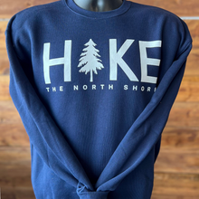 Load image into Gallery viewer, Hike the North Shore navy crewneck sweatshirt