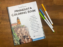 Load image into Gallery viewer, Hand drawn Minnesota coloring book