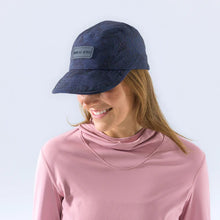 Load image into Gallery viewer, Woman wearing navy floral hat