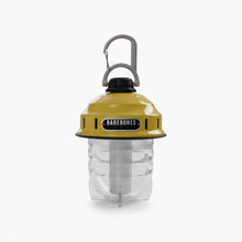 Load image into Gallery viewer, Barebones yellow hanging lantern with carabiner on top