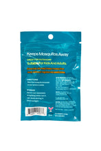 Load image into Gallery viewer, back of packaging for mosquito repellent bracelet