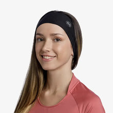 Load image into Gallery viewer, woman wearing a black buff headband