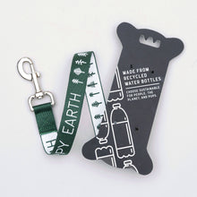 Load image into Gallery viewer, Green leash that says Happy Earth