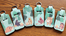 Load image into Gallery viewer, Cute Wildlife Camping & Hiking Chapstick Holder & Keychain
