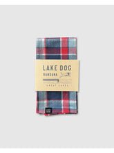 Load image into Gallery viewer, blue and red plaid dog bandana