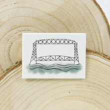 Load image into Gallery viewer, magnet with Duluth's aerial lift bridge