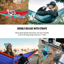 Load image into Gallery viewer, Double Deluxe Hammock with Straps