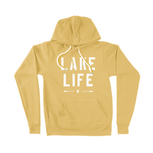 Load image into Gallery viewer, Yellow Minnesota sweathsirt that says Lake Life