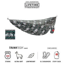 Load image into Gallery viewer, Elephant and teal and black Grand trunk hammock