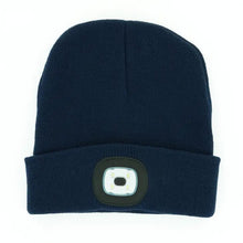 Load image into Gallery viewer, navy nightscope beanie
