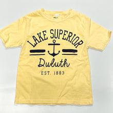 Load image into Gallery viewer, Lake Superior Duluth youth t-shirt in yellow
