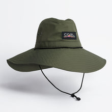 Load image into Gallery viewer, olive wide brimmed lifeguard hat
