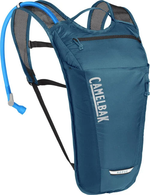 Blue hydration pack for hiking