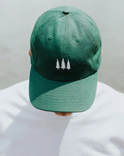 Load image into Gallery viewer, Green hat with three trees
