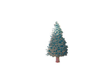 Load image into Gallery viewer, pin of a gold and green pine tree
