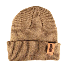 Load image into Gallery viewer, Doug Fir 100% Merino Wool Beanie w/ Cork Leather Tag
