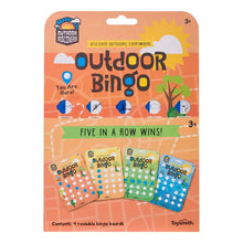 Load image into Gallery viewer, Back of outdoor bingo card package
