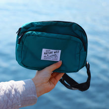 Load image into Gallery viewer, Everyday Keep Nature Wild teal fanny pack

