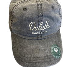 Load image into Gallery viewer, Duluth, Minnesota grey dad hat
