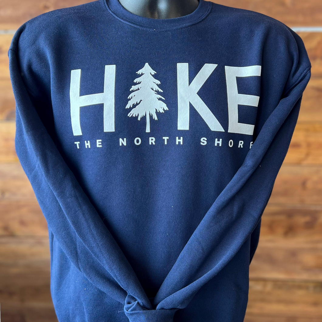 Hike the North Shore navy crewneck sweatshirt