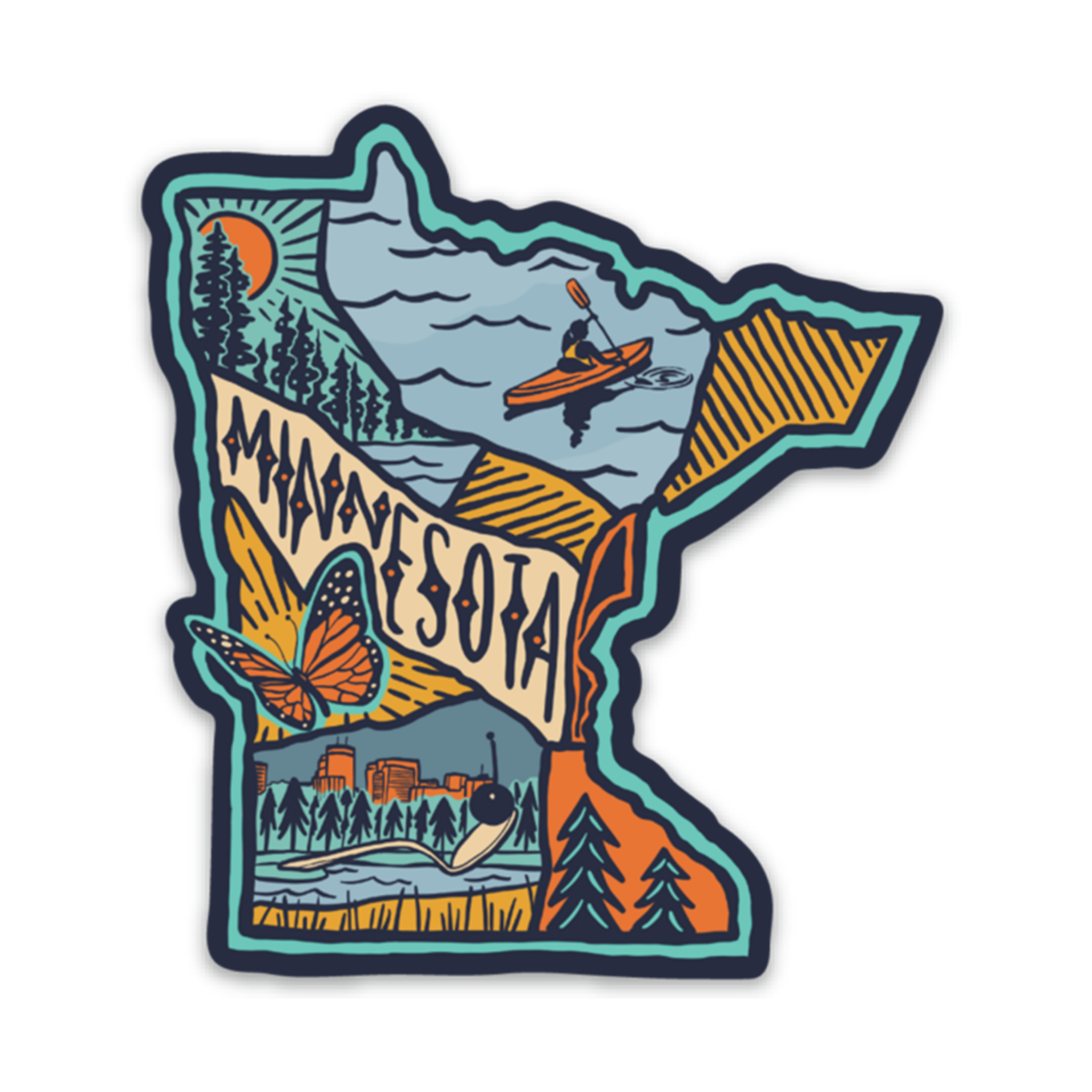 Minnesota Love Sticker – Zenith Adventure