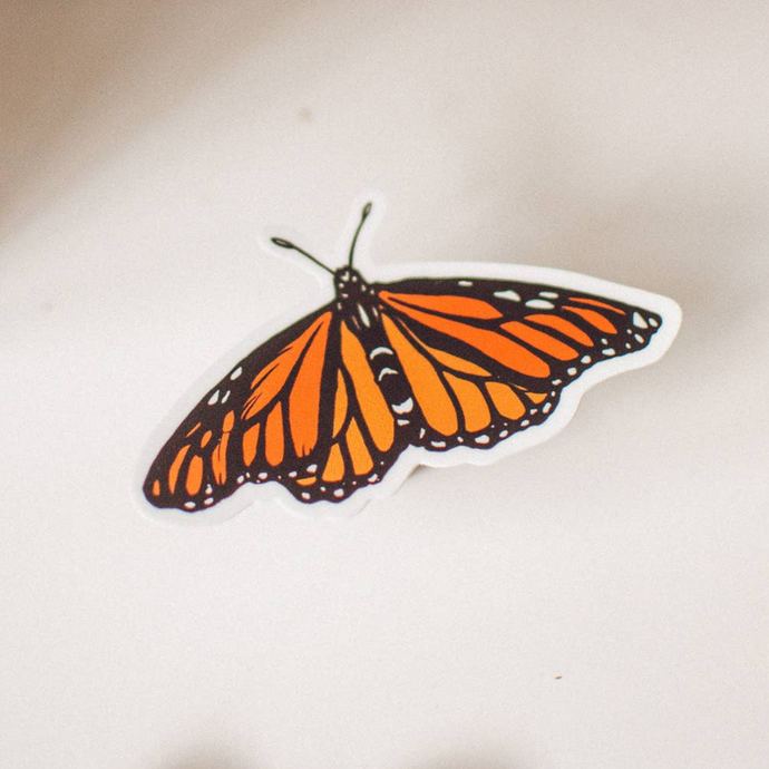 Monarch butterfly sticker