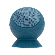 Load image into Gallery viewer, blue speckled waterproof speaker with sunction cup
