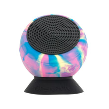 Load image into Gallery viewer, pink and blue waterproof speaker with sunction cup base
