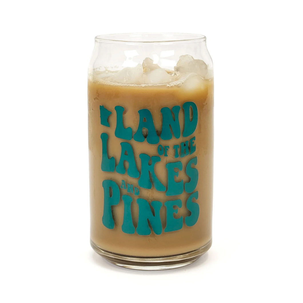 Land of the Lakes and Pines glass