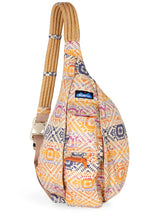Load image into Gallery viewer, orange and pink and blue one shoulder climbing rope bag
