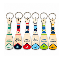 Load image into Gallery viewer, Lake Superior Paddle Keychain
