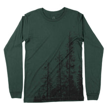 Load image into Gallery viewer, green long sleeve with black tree design
