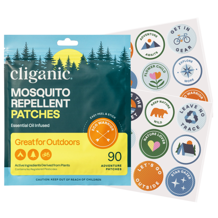 Mosquito repellent patches with nature design