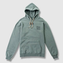 Load image into Gallery viewer, Front of Green hooded sweatshirt that says Great Lakes on chest
