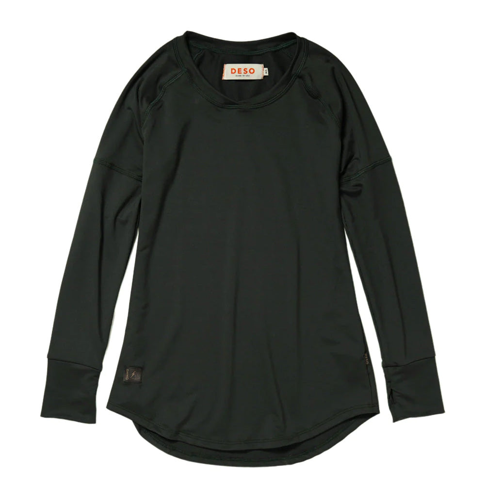 Dark green soft base-layer long sleeve