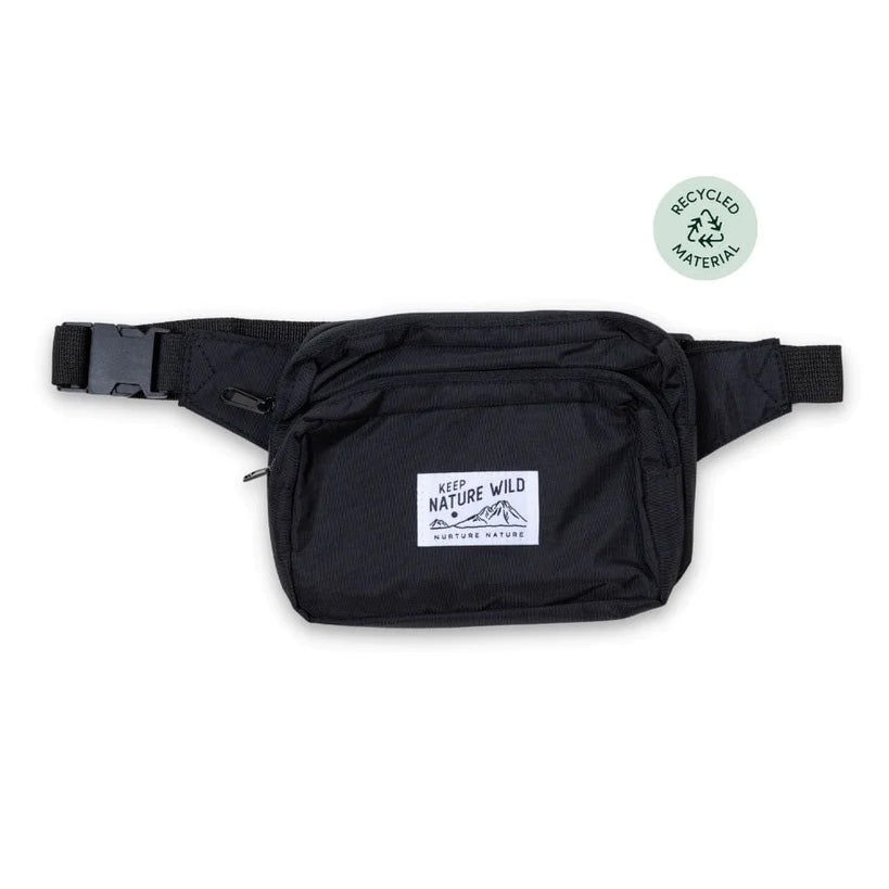 Everyday Keep Nature Wild black fanny pack