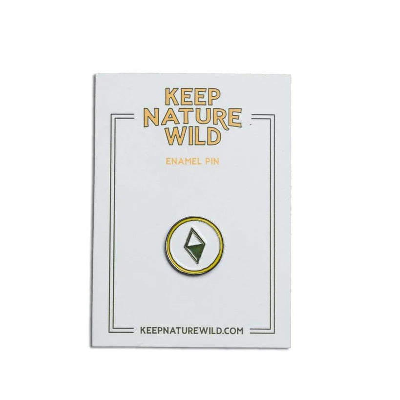 Keep Nature Wild compass enamel pin