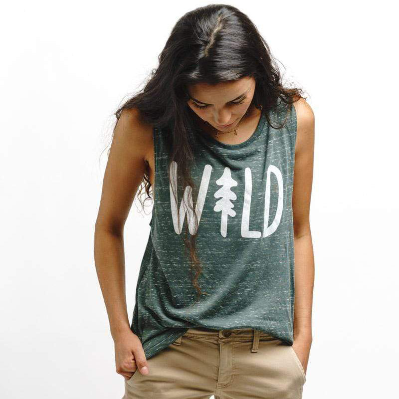 Wild Pine Muscle Tank | Forest