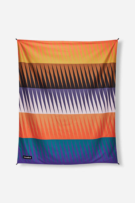 Waterproof outdoor blanket with attractive colorful design