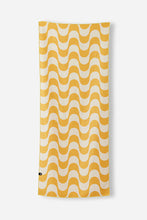 Load image into Gallery viewer, Yellow and Wite Copa Nomadix original towel
