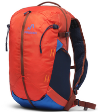 Load image into Gallery viewer, Red Pingora hiking backpack with blue accents
