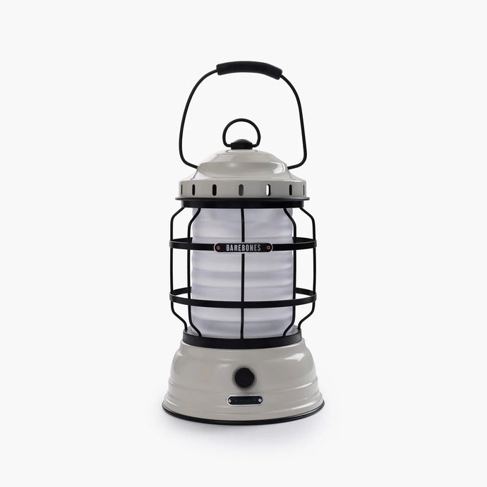 barebones white forest lantern