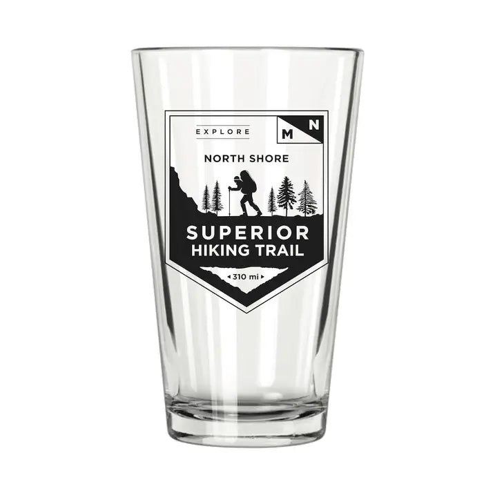 North Shore Superior Hiking Trail drinking glass