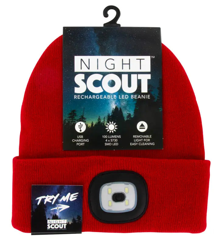 red nightscout beanie