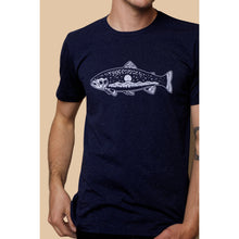 Load image into Gallery viewer, Trout Tee - Speckled Navy
