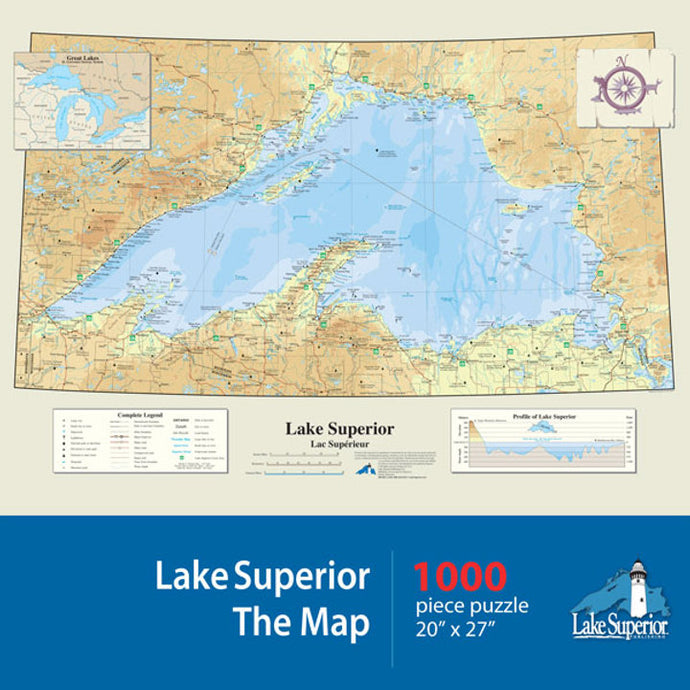 Lake Superior map puzzle